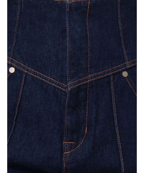 LAGUNAMOON(ラグナムーン)の「ハイウエストピンタックデニムパンツ(デニムパンツ・レディース・ブルー/インディゴブルー・SMALL/MEDIUM)」の8枚目の写真