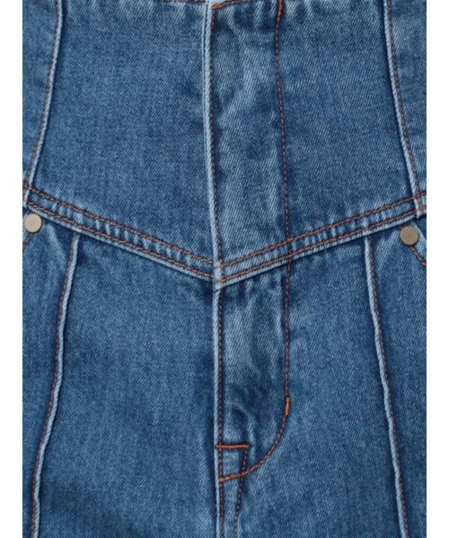 LAGUNAMOON(ラグナムーン)の「ハイウエストピンタックデニムパンツ(デニムパンツ・レディース・ブルー/インディゴブルー・SMALL/MEDIUM)」の9枚目の写真