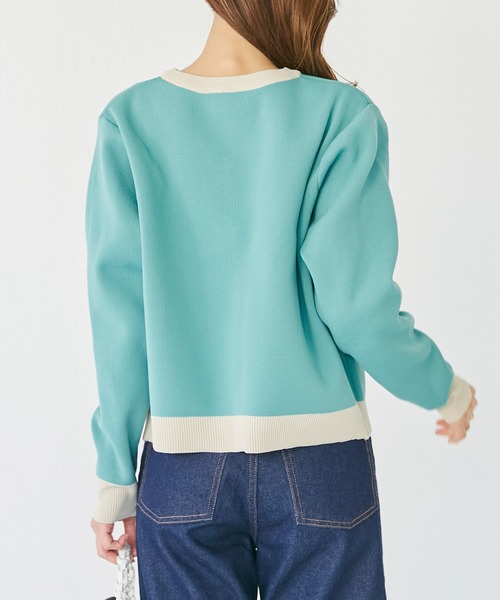 INCEDE(インシード)の「ポリスポンジ ポケット付きカーディガン(カーディガン/ボレロ・レディース・グリーン/ピンク/ブラック・M/L)」の17枚目の写真