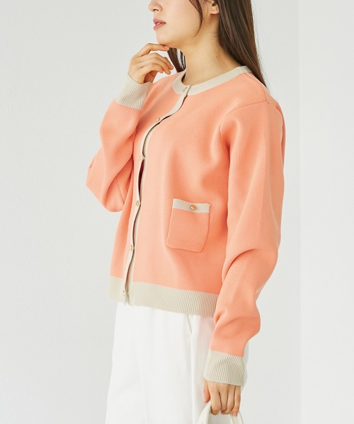 INCEDE(インシード)の「ポリスポンジ ポケット付きカーディガン(カーディガン/ボレロ・レディース・グリーン/ピンク/ブラック・M/L)」の18枚目の写真