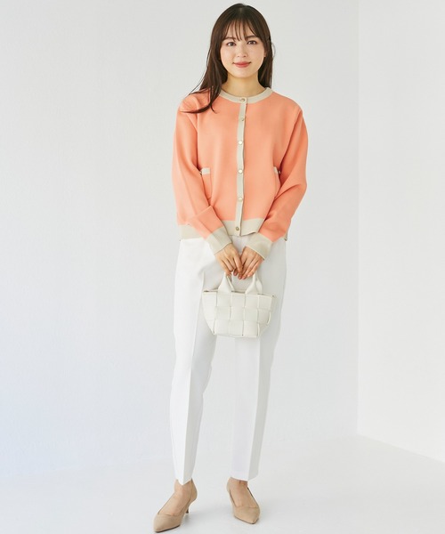 INCEDE(インシード)の「ポリスポンジ ポケット付きカーディガン(カーディガン/ボレロ・レディース・グリーン/ピンク/ブラック・M/L)」の11枚目の写真