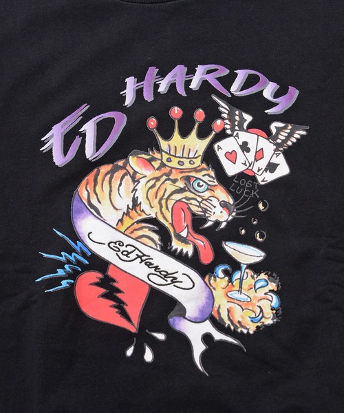 Ed Hardy(エドハーディー)の「『ED HARDY/エドハーディー』プリント長袖スウェットトレーナー3タイプ(Tシャツ/カットソー・メンズ・ブラック系2/グリーン系2/ブラック/イエロー/ブルー/ブルー系1/ブラック系1/グリーン/グリーン系1・L/M)」の16枚目の写真