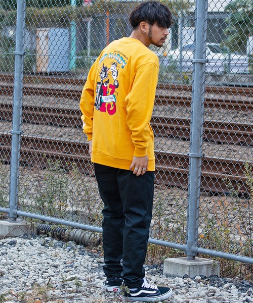Ed Hardy(エドハーディー)の「『ED HARDY/エドハーディー』プリント長袖スウェットトレーナー3タイプ(Tシャツ/カットソー・メンズ・ブラック系2/グリーン系2/ブラック/イエロー/ブルー/ブルー系1/ブラック系1/グリーン/グリーン系1・L/M)」の15枚目の写真