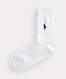 POLO RALPH LAUREN CHILDRENSWEAR（ポロ ラルフ ローレン チルドレンズウェア）の「リブド コットンブレンド クルー ソックス（ソックス/靴下）」