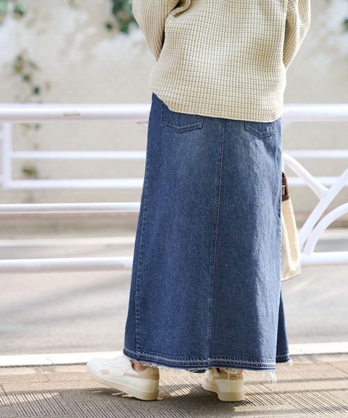 FRAMeWORK（フレームワーク）の「FRAMeWORK made by J デニムロングスカート（デニムスカート・レディース・ブルー系その他・SMALL/MEDIUM）」の9枚目の写真