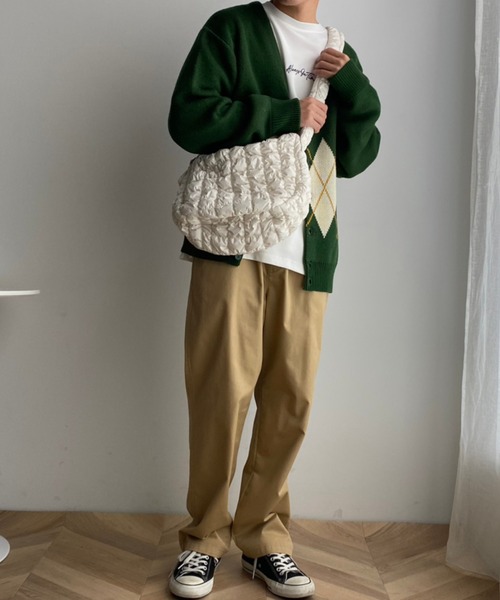 WEGO（ウィゴー）の「WEGO/キルティングBIGショルダーバッグ（ショルダーバッグ・レディース・ホワイト系その他/カーキ/ホワイト/ブラック・FREE）」の20枚目の写真