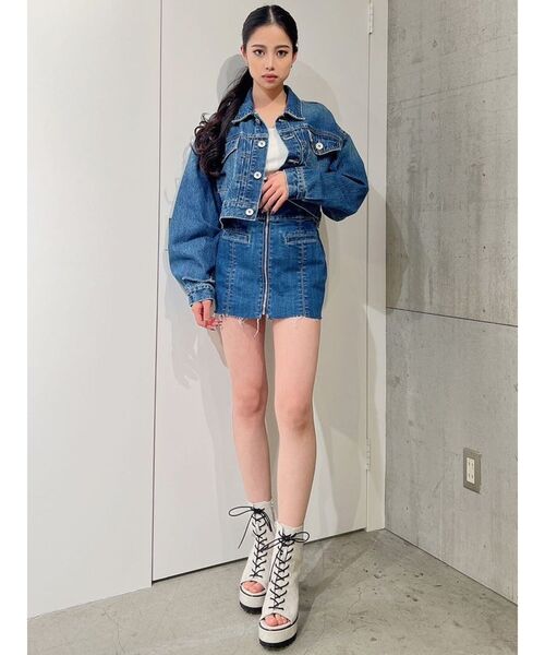 GYDA（ジェイダ）の「【セットアップ着用可】H/W ZIP UPデニム