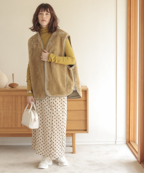 ANGIE BINTAG by meg モッズコートファー付き2way ANGIE VINTAGE by meg（アンジーヴィンテージバイメグ）の