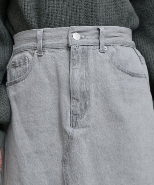 RETRO GIRL(レトロガール)の「デニムミニSK(デニムスカート・レディース・ライトグレー/ブラック/ダークブルー・FREE)」の17枚目の写真