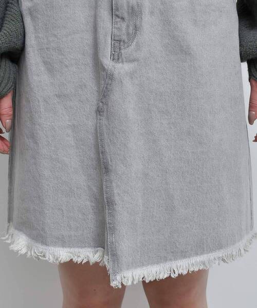 RETRO GIRL(レトロガール)の「デニムミニSK(デニムスカート・レディース・ライトグレー/ブラック/ダークブルー・FREE)」の16枚目の写真