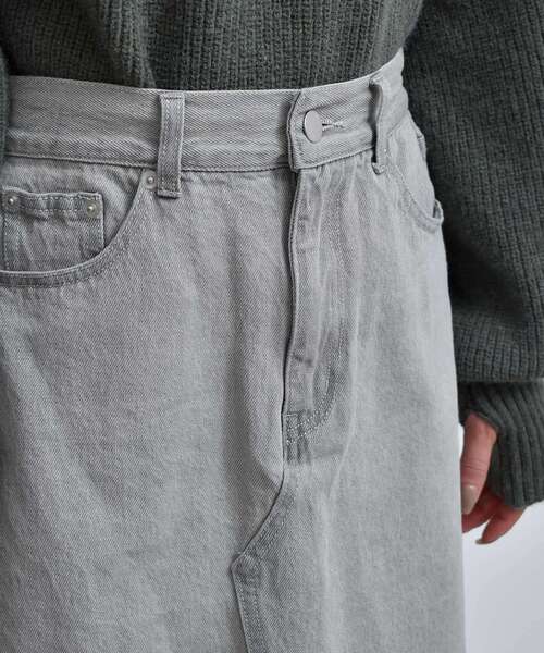 RETRO GIRL(レトロガール)の「デニムミニSK(デニムスカート・レディース・ライトグレー/ブラック/ダークブルー・FREE)」の15枚目の写真