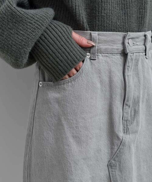 RETRO GIRL(レトロガール)の「デニムミニSK(デニムスカート・レディース・ライトグレー/ブラック/ダークブルー・FREE)」の14枚目の写真