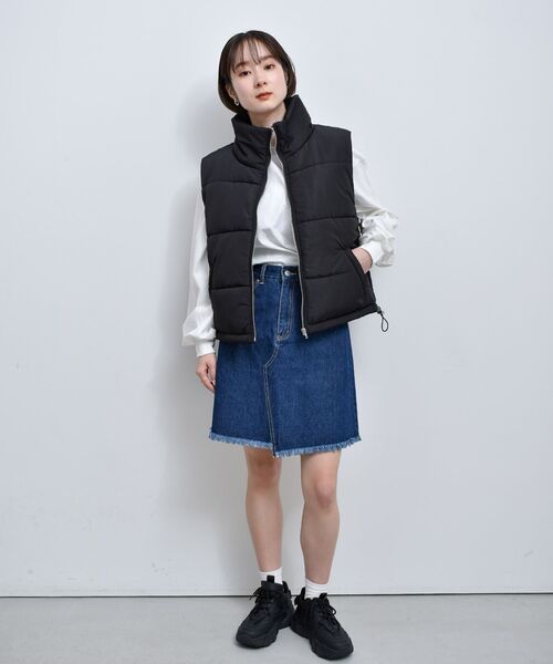 RETRO GIRL(レトロガール)の「デニムミニSK(デニムスカート・レディース・ライトグレー/ブラック/ダークブルー・FREE)」の8枚目の写真