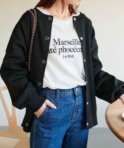 セール】【WEB限定】エンブロイダリーロゴロングスリーブTシャツ（T