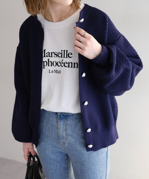 DISCOAT(ディスコート)の「【WEB限定】エンブロイダリーロゴロングスリーブTシャツ(Tシャツ/カットソー・レディース・ネイビー/ホワイト/チャコールグレー/オフホワイト・FREE)」の17枚目の写真