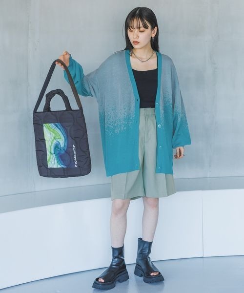 JEANASIS（ジーナシス）の「comfyハーフパンツ【SET UP対応】/187577（その他パンツ・レディース・ベージュ/グリーン系その他/チャコールグレー・FREE）」の5枚目の写真