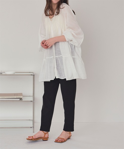 titivate（ティティベイト）の「スクエアトゥナローサンダル（サンダル・レディース・ブラック/キャメル/グリーン/オフホワイト/オレンジ/ブラック系その他/イエロー系その他2/イエロー系その他/シルバー系その他/ブラウン系その他・M/S/L/LL）」の17枚目の写真