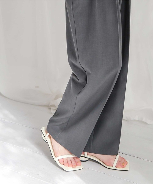 titivate（ティティベイト）の「スクエアトゥナローサンダル（サンダル・レディース・ブラック/キャメル/グリーン/オフホワイト/オレンジ/ブラック系その他/イエロー系その他2/イエロー系その他/シルバー系その他/ブラウン系その他・M/S/L/LL）」の22枚目の写真