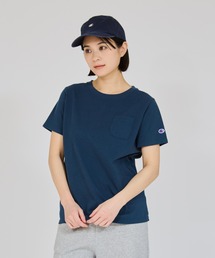 【Champion/チャンピオン】レディース ショートスリーブポケットTシャツ