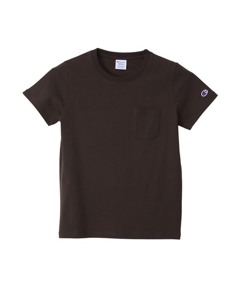 Champion(チャンピオン)の「【Champion/チャンピオン】レディース ショートスリーブポケットTシャツ(Tシャツ/カットソー・レディース・ホワイト/グレー/グリーン系その他/ライトピンク/ブラック/ベージュ系その他3/ブラウン/オートミール/グリーン系その他2/ブルー系その他2/バーガンディー/ネイビー・MEDIUM/LARGE)」の4枚目の写真