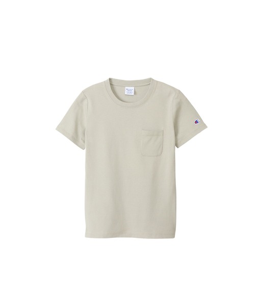 Champion(チャンピオン)の「【Champion/チャンピオン】レディース ショートスリーブポケットTシャツ(Tシャツ/カットソー・レディース・ホワイト/グレー/グリーン系その他/ライトピンク/ブラック/ベージュ系その他3/ブラウン/オートミール/グリーン系その他2/ブルー系その他2/バーガンディー/ネイビー・MEDIUM/LARGE)」の6枚目の写真