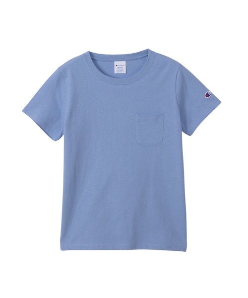 Champion(チャンピオン)の「【Champion/チャンピオン】レディース ショートスリーブポケットTシャツ(Tシャツ/カットソー・レディース・ホワイト/グレー/グリーン系その他/ライトピンク/ブラック/ベージュ系その他3/ブラウン/オートミール/グリーン系その他2/ブルー系その他2/バーガンディー/ネイビー・MEDIUM/LARGE)」の10枚目の写真