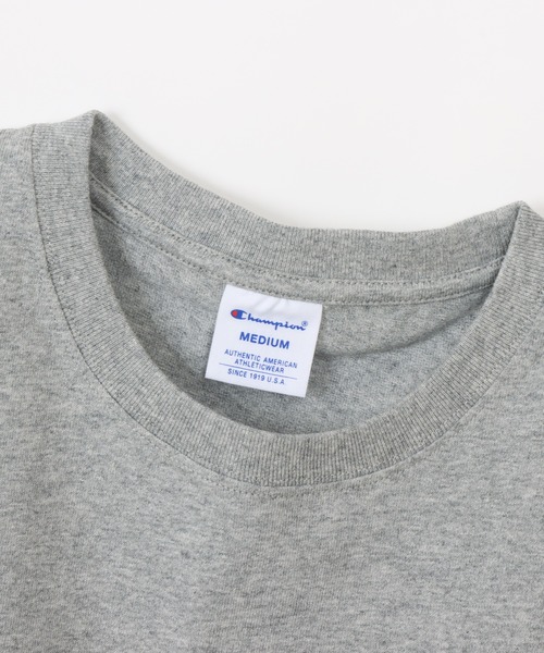 Champion(チャンピオン)の「【Champion/チャンピオン】レディース ショートスリーブポケットTシャツ(Tシャツ/カットソー・レディース・ホワイト/グレー/グリーン系その他/ライトピンク/ブラック/ベージュ系その他3/ブラウン/オートミール/グリーン系その他2/ブルー系その他2/バーガンディー/ネイビー・MEDIUM/LARGE)」の17枚目の写真