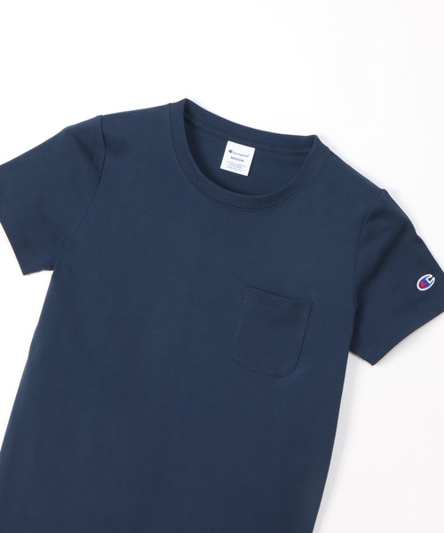 Champion(チャンピオン)の「【Champion/チャンピオン】レディース ショートスリーブポケットTシャツ(Tシャツ/カットソー・レディース・ホワイト/グレー/グリーン系その他/ライトピンク/ブラック/ベージュ系その他3/ブラウン/オートミール/グリーン系その他2/ブルー系その他2/バーガンディー/ネイビー・MEDIUM/LARGE)」の20枚目の写真
