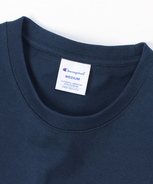 Champion(チャンピオン)の「【Champion/チャンピオン】レディース ショートスリーブポケットTシャツ(Tシャツ/カットソー・レディース・ホワイト/グレー/グリーン系その他/ライトピンク/ブラック/ベージュ系その他3/ブラウン/オートミール/グリーン系その他2/ブルー系その他2/バーガンディー/ネイビー・MEDIUM/LARGE)」の21枚目の写真