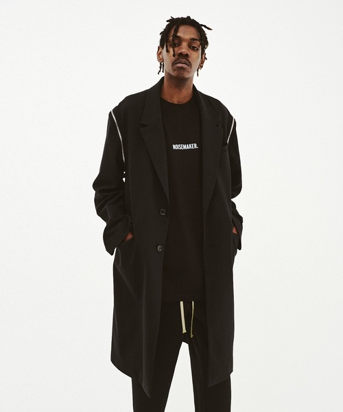 NOISE MAKER（ノイズメーカー）の「2WAYスプリングチェスターコート（チェスターコート・メンズ・ブラック・MEDIUM/LARGE）」の13枚目の写真