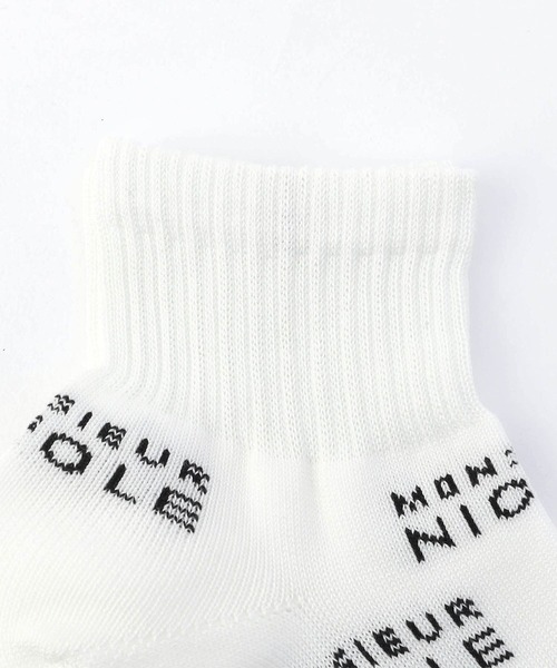 MONSIEUR NICOLE（ムッシュニコル）の「ロゴ アンクルソックス（ソックス/靴下・メンズ・ホワイト/ブラック/グレー・FREE）」の4枚目の写真