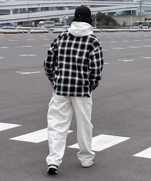 kutir（クティール）の「ロゴ刺繍オンブレチェックビッグシャツ（シャツ/ブラウス・メンズ・パープル系その他/ホワイト系その他/グレー・SMALL/LARGE/MEDIUM）」の21枚目の写真