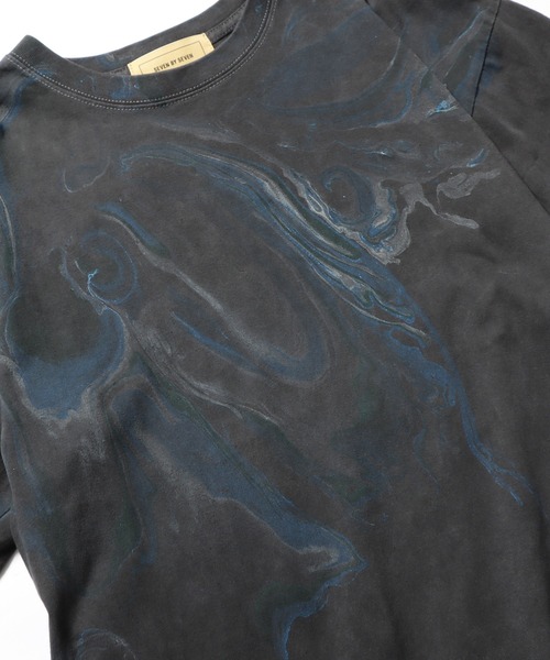 トップス seven by seven hydro dip dyeing blouson ピグメントダイTシャツ -ハイドロディップ染色- - セブンバイ