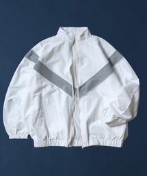 ANPAS（アンパス）の「Nylon Fabric V Line Color Switching Military Track Jacket/Vライン 配色切替 ミリタリー トラックジャケット ナイロンジャケット（ナイロンジャケット）」
