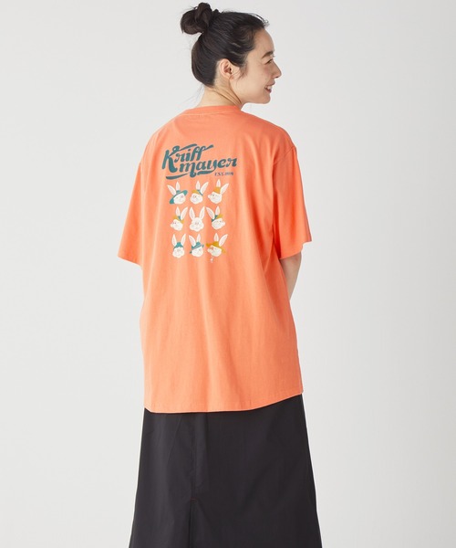 KRIFF MAYER Lady's Collection（クリフメイヤーレディースコレクション）の「キャンプラビットAラインチュニック（Tシャツ/カットソー・レディース・オレンジ/ネイビー/オフホワイト/カラフル/チャコール/ライトグリーン/グレー・LARGE/MEDIUM）」の12枚目の写真