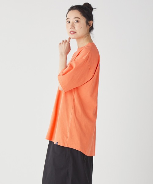 KRIFF MAYER Lady's Collection（クリフメイヤーレディースコレクション）の「キャンプラビットAラインチュニック（Tシャツ/カットソー・レディース・オレンジ/ネイビー/オフホワイト/カラフル/チャコール/ライトグリーン/グレー・LARGE/MEDIUM）」の13枚目の写真