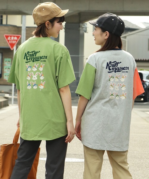 KRIFF MAYER Lady's Collection（クリフメイヤーレディースコレクション）の「キャンプラビットAラインチュニック（Tシャツ/カットソー・レディース・オレンジ/ネイビー/オフホワイト/カラフル/チャコール/ライトグリーン/グレー・LARGE/MEDIUM）」の19枚目の写真