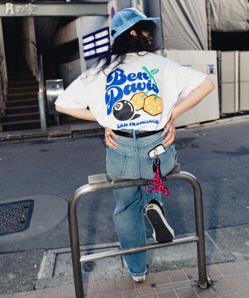 BEN DAVIS（ベンデイビス）の「【23SS】【BEN DAVIS/ベン デイヴィス】 BALL ＆ DICE TEE/別注/プリントTシャツ/ユニセックス【限定展開】（Tシャツ/カットソー・メンズ・ブルー/ブラック/ホワイト/ライトグレー・SMALL/MEDIUM/LARGE/X-LARGE）」の9枚目の写真