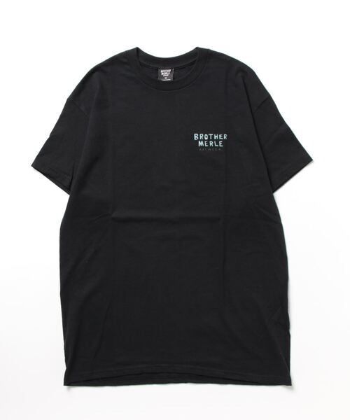 BROTHER MERLE（ブラザー マール）の「GLADYS S/S T-SHIRTS/BROTHER MERLE(ブラザーマール)半袖バックプリントTシャツ（Tシャツ/カットソー・メンズ・スカイブルー/ホワイト/ブラック・X-LARGE/MEDIUM/LARGE）」の4枚目の写真