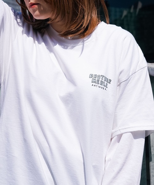 BROTHER MERLE（ブラザー マール）の「GLADYS S/S T-SHIRTS/BROTHER MERLE(ブラザーマール)半袖バックプリントTシャツ（Tシャツ/カットソー・メンズ・スカイブルー/ホワイト/ブラック・X-LARGE/MEDIUM/LARGE）」の14枚目の写真
