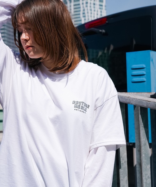 BROTHER MERLE（ブラザー マール）の「GLADYS S/S T-SHIRTS/BROTHER MERLE(ブラザーマール)半袖バックプリントTシャツ（Tシャツ/カットソー・メンズ・スカイブルー/ホワイト/ブラック・X-LARGE/MEDIUM/LARGE）」の11枚目の写真