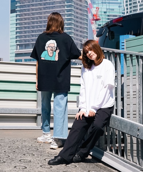 BROTHER MERLE（ブラザー マール）の「GLADYS S/S T-SHIRTS/BROTHER MERLE(ブラザーマール)半袖バックプリントTシャツ（Tシャツ/カットソー・メンズ・スカイブルー/ホワイト/ブラック・X-LARGE/MEDIUM/LARGE）」の5枚目の写真