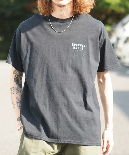 BROTHER MERLE（ブラザー マール）の「GLADYS S/S T-SHIRTS/BROTHER MERLE(ブラザーマール)半袖バックプリントTシャツ（Tシャツ/カットソー・メンズ・スカイブルー/ホワイト/ブラック・X-LARGE/MEDIUM/LARGE）」の21枚目の写真