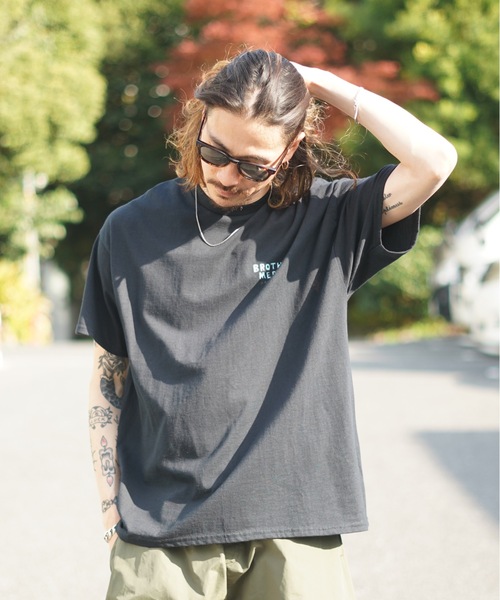 BROTHER MERLE（ブラザー マール）の「GLADYS S/S T-SHIRTS/BROTHER MERLE(ブラザーマール)半袖バックプリントTシャツ（Tシャツ/カットソー・メンズ・スカイブルー/ホワイト/ブラック・X-LARGE/MEDIUM/LARGE）」の18枚目の写真