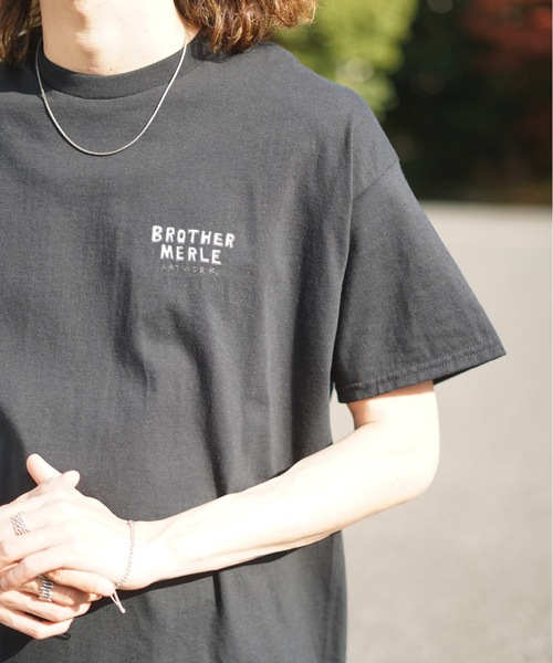 BROTHER MERLE（ブラザー マール）の「GLADYS S/S T-SHIRTS/BROTHER MERLE(ブラザーマール)半袖バックプリントTシャツ（Tシャツ/カットソー・メンズ・スカイブルー/ホワイト/ブラック・X-LARGE/MEDIUM/LARGE）」の22枚目の写真