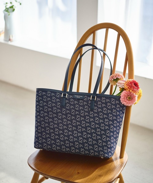 美品　サマンサタバサ　Denim ST Jacquardトートバッグ セール】Denim ST Jacquardトートバッグ（トートバッグ）｜Samantha