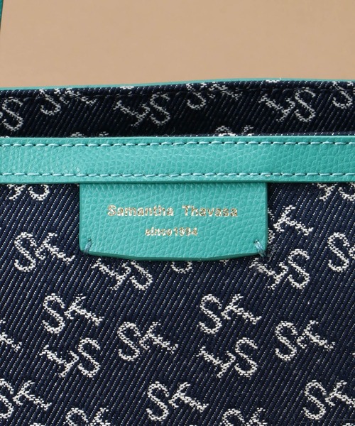 Samantha Thavasa(サマンサタバサ)の「Denim ST Jacquardトートバッグ(トートバッグ・レディース・オフホワイト/フューシャピンク/ネイビー/ターコイズブルー・FREE)」の9枚目の写真