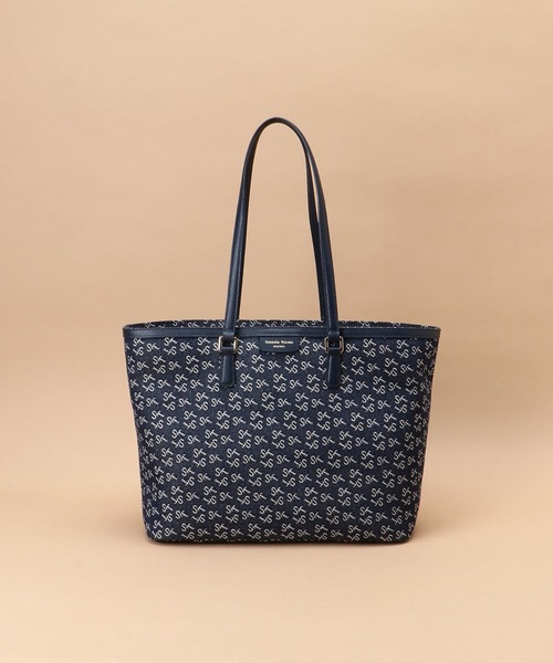 Samantha Thavasa(サマンサタバサ)の「Denim ST Jacquardトートバッグ(トートバッグ・レディース・オフホワイト/フューシャピンク/ネイビー/ターコイズブルー・FREE)」の18枚目の写真
