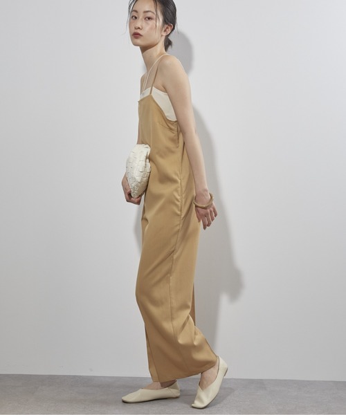 ECRIRE（エクリール）の「【セットアップ対応可能】キャミオールインワン（つなぎ/オールインワン・レディース・ベージュ/ネイビー/グレー・M/L）」の6枚目の写真