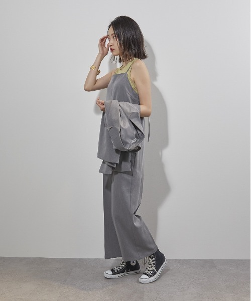 ECRIRE（エクリール）の「【セットアップ対応可能】キャミオールインワン（つなぎ/オールインワン・レディース・ベージュ/ネイビー/グレー・M/L）」の15枚目の写真